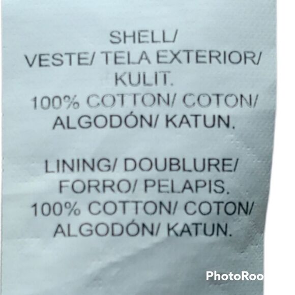 (5 for $25.)…Lucky Brand violet blue cotton off shoulder ruffle crop top - Picture 6 of 6